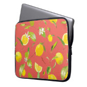 Aquarellblume und Blätter 12 Laptopschutzhülle (Vorderseite Links)