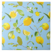 Aquarellblume und Blätter 3 Fliese (Vorderseite)