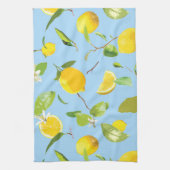 Aquarellblume und Blätter 3 Geschirrtuch (Vertikal)