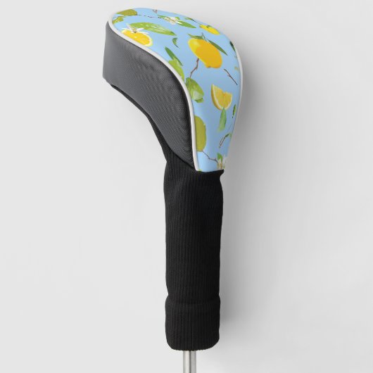 Aquarellblume und Blätter 3 Golf Headcover (angewinkelt)