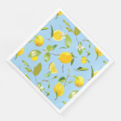 Aquarellblume und Blätter 3 Serviette (Ecke)