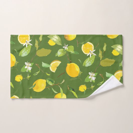 Aquarellblume und Blätter 5 Badhandtuch Set (Handtuch)