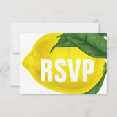 Aquarellblume und Blätter | UAWG | Einladung (Rückseite)