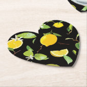 Aquarellblume und Blätter Untersetzer (angewinkelt)