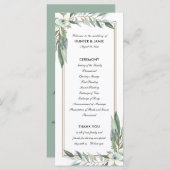 Aquarellblume und Grüntöne, Doppeldecke Programm (Vorne/Hinten)