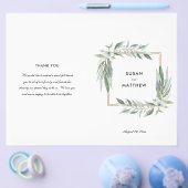 Aquarellblume und Grüntöne, geflochtenes Programm Flyer (Einzeln)