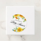 Aquarellblume und Seabuckthorn Kinderdusche Geschenkanhänger (Beispiel)