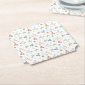 Aquarellblume Untersetzer | Gelb | 6 | 4x4 (angewinkelt)