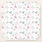 Aquarellblume Untersetzer | Rosa | 6 (Vorderseite)