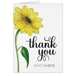 Aquarellblume Vielen Dank