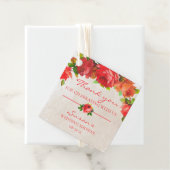 Aquarellblume Vielen Dank Tag Geschenkanhänger (Beispiel)