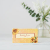 Aquarellblume Visitenkarte (Stehend Vorderseite)