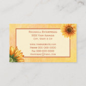 Aquarellblume Visitenkarte (Rückseite)