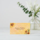 Aquarellblume Visitenkarte (Stehend Vorderseite)