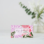 Aquarellblume Visitenkarte (Stehend Vorderseite)