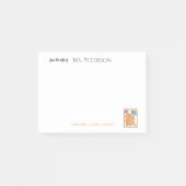 Aquarellblume vom Schreibtisch des Lehrers Post-it Klebezettel (Vorderseite)