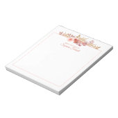 Aquarellblume vom Schreibtisch des Skriptptes Peac Notizblock (Rotiert)