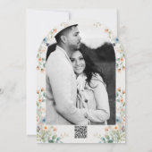 Aquarellblume Wildblume Frühjahr Brautparty Einladung (Rückseite)