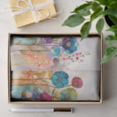 Aquarellblume Wilde Blume Whimsical Decoupage Seidenpapier (Geschenk)