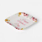 Aquarellblume zum Muttertag des Glücks Pappteller (Gewinkelt)