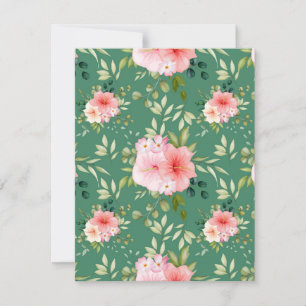 Aquarellblumen 24 mitteilungskarte