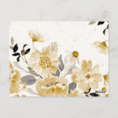 Aquarellblumen 7 postkarte (Rückseite)