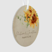 Aquarellblumen auf verblasstem Pergament Ornament (Vorderseite)