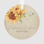 Aquarellblumen auf verblasstem Pergament Ornament (Rückseite)