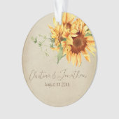 Aquarellblumen auf verblasstem Pergament Ornament (Vorderseite)