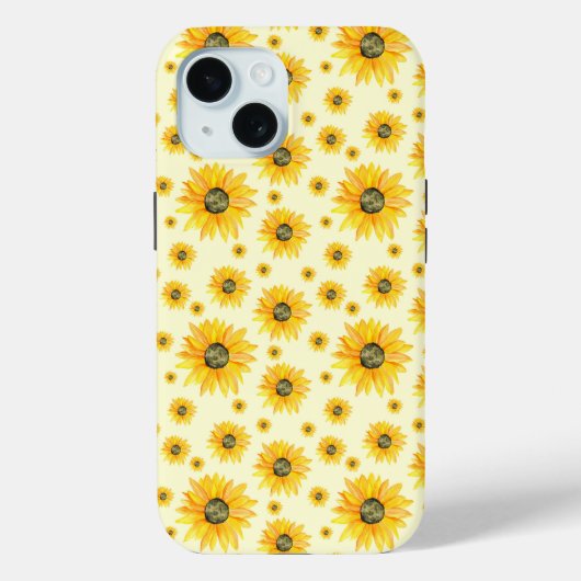 Aquarellblumen Blumenmuster Case-Mate iPhone Hülle (Rückseite)