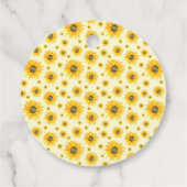 Aquarellblumen Blumenmuster Geschenkanhänger (Rückseite)
