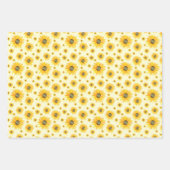 Aquarellblumen Blumenmuster Geschenkpapier Set (Vorderseite 3)