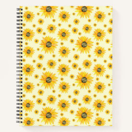 Aquarellblumen Blumenmuster Notizblock