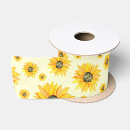 Aquarellblumen Blumenmuster Satinband