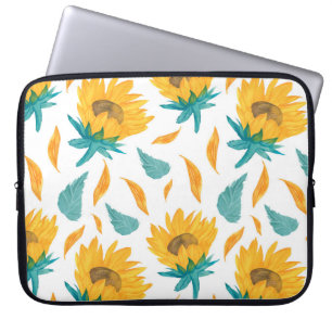 Aquarellblumen: Botanische Sommerkollektion Laptopschutzhülle