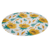 Aquarellblumen: Botanische Sommerkollektion Schneidebrett (Ecke)