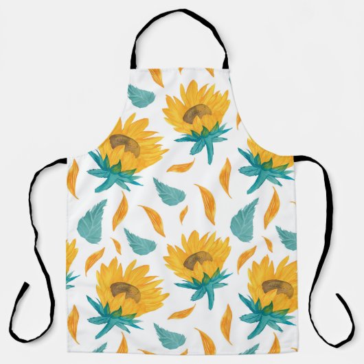 Aquarellblumen: Botanische Sommerkollektion Schürze (Vorderseite)