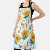 Aquarellblumen: Botanische Sommerkollektion Schürze (InSitu)