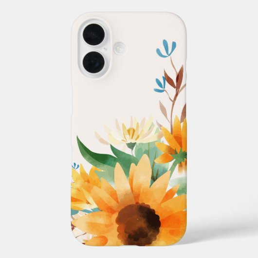 Aquarellblumen Case-Mate iPhone Hülle (Rückseite)
