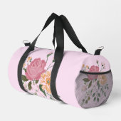 Aquarellblumen Duffle Bag (Rechte Ecke)