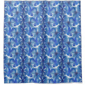 Aquarellblumen Duschvorhang (Vorderseite)