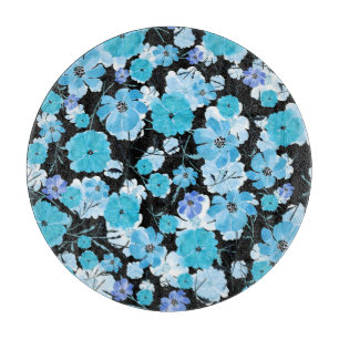 Aquarellblumen: Ein zartes Gewebe Schneidebrett