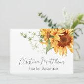 Aquarellblumen Einladung (Stehend Vorderseite)