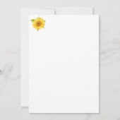 Aquarellblumen Einladung zur Hochzeit (Rückseite)