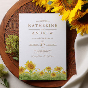 Aquarellblumen Einladung zur Hochzeit