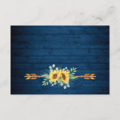 Aquarellblumen Eukalyptus Wedding Details Begleitkarte (Rückseite)