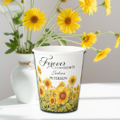 Aquarellblumen feiern Lebensbeerdigung Pappbecher