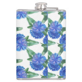 Aquarellblumen Flachmann (Rückseite)