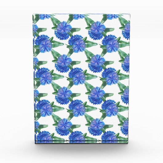 Aquarellblumen Fotoblock (Vorderseite)