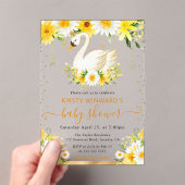 Aquarellblumen Gelbe Blumen Schwanendusche Acryleinladungen (Insitu (Handheld))